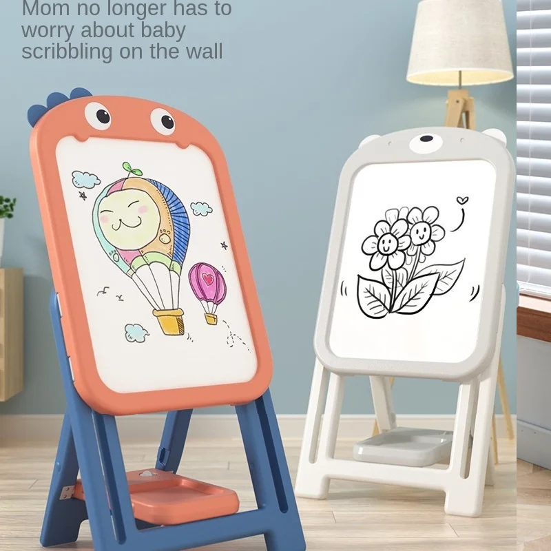 

Children's Drawing Board Baby Home Small Blackboard Dust-free Magnetic Bracket Type Writing Board Erasable Graffiti Board