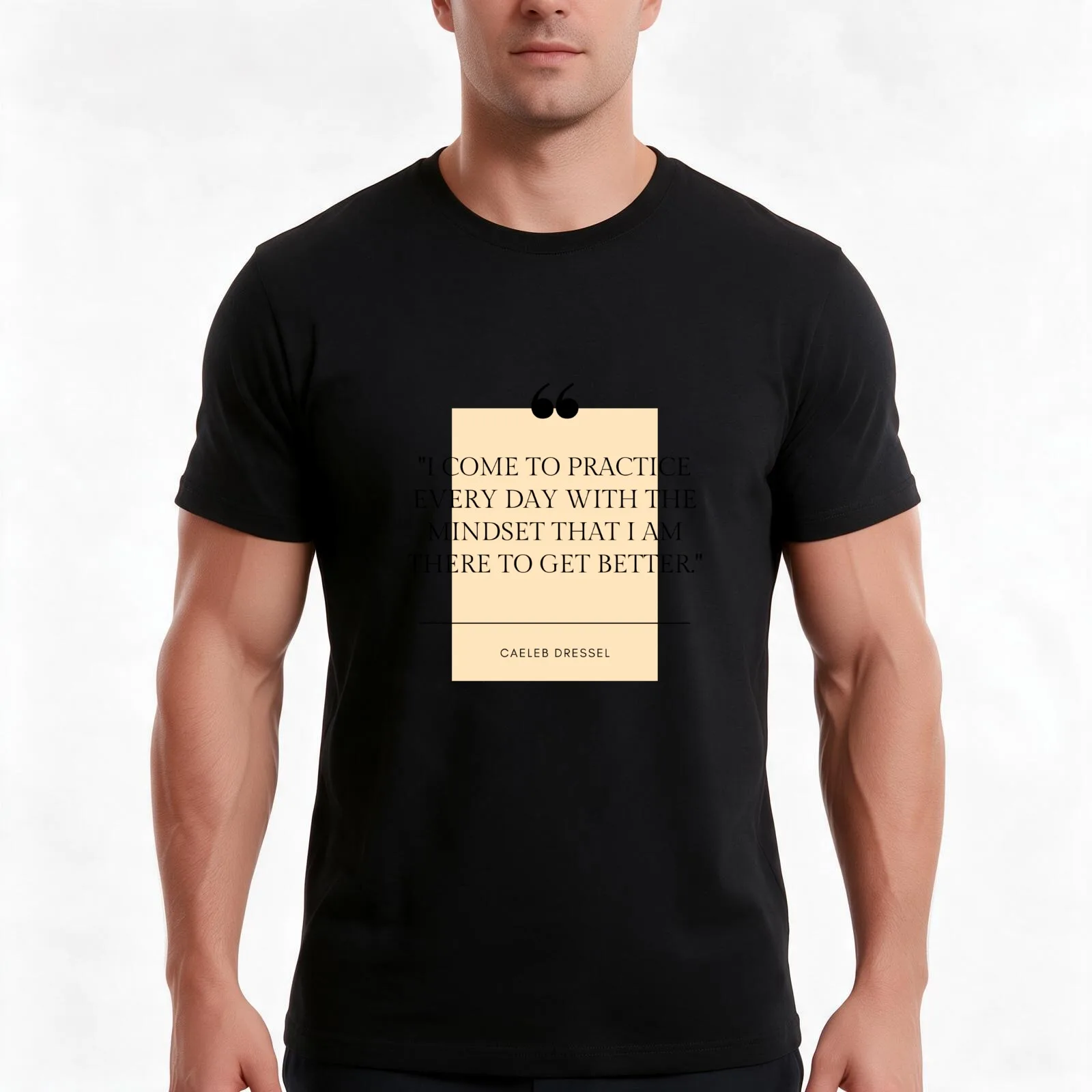 Caeleb Dressel Quote T-Shirt, Summer Casual Cotton Tee, Oversized Streetwear Tops, Vintage Graphic Print, Loose Fit Short Sleeve