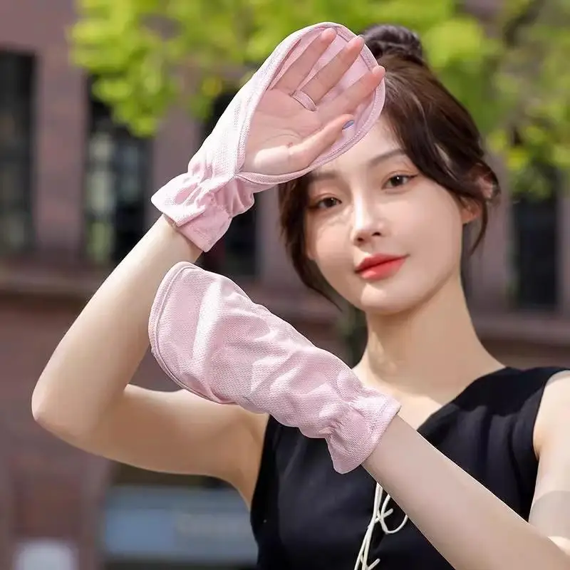 

【Beautiful】Women's Sun Protection Gloves For Driving And Cycling (Short Style)