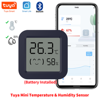 Tuya Temperature Humidity Sensor Compatible with Bluetooth Mini LCD Display APP Remote Control Thermometer Hygrometer