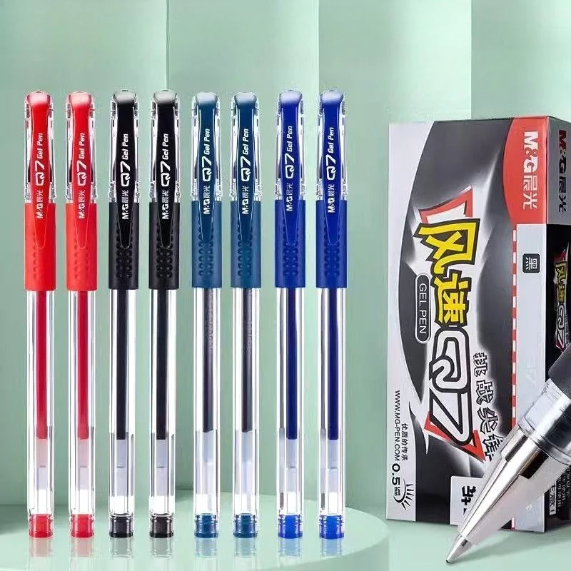 M&G Gel Pen Sets School Supplies Writing Smoothly Black Blue Red Ink Color Gel Pen Writing Tools School Office Stationerys