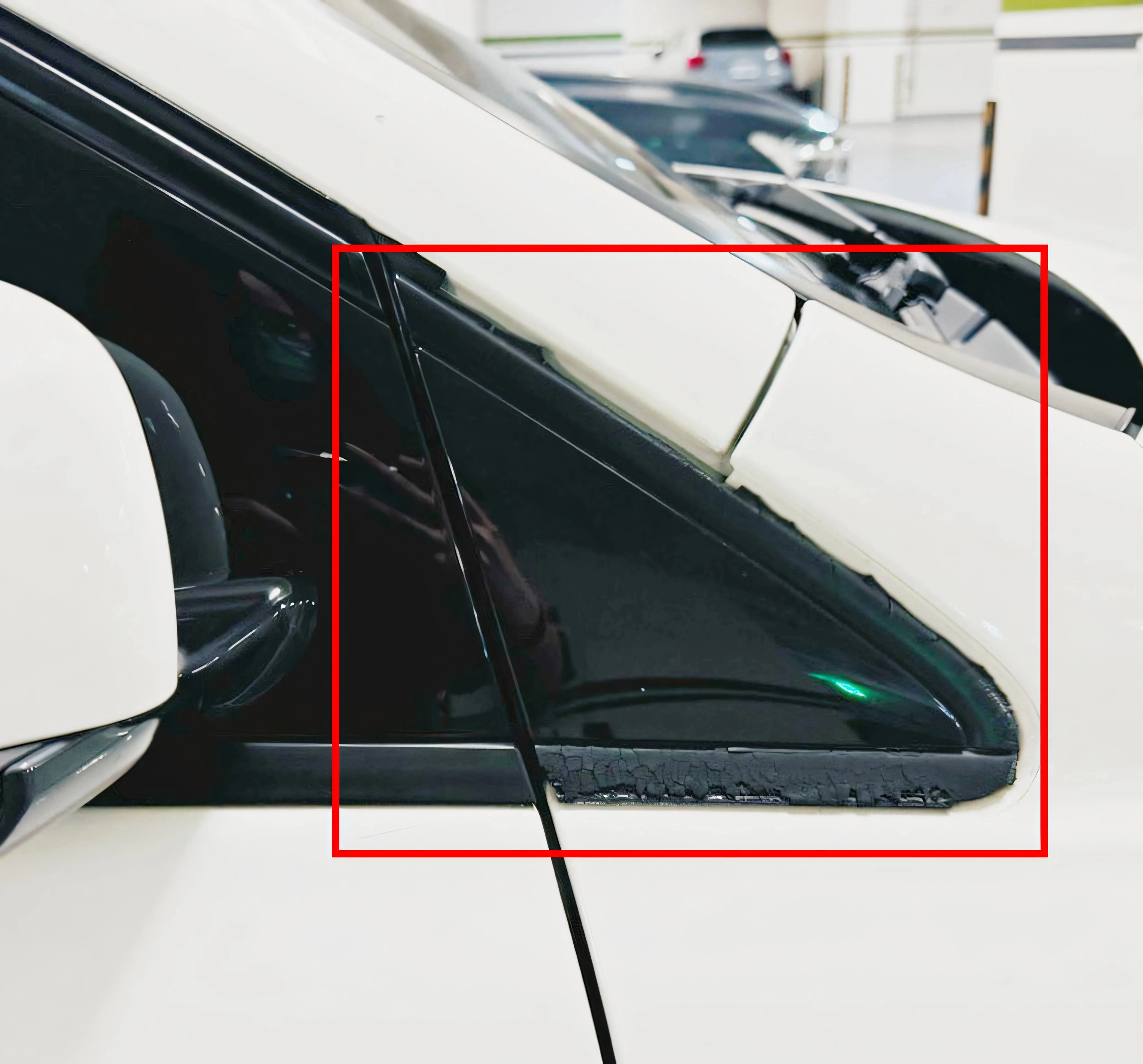 Applicable to Mercedes-Benz B-Class B180 B200 Reverse Mirror Triangle Plate 13-19 A-pillar Triangle Window Trim Plate Black