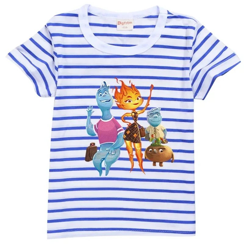 qq28Crazy elemental pyjamas set sommer kinder Kurzarm T-shirt nachtwäsche pyjamas ems feuer Wade druck baby anzug kleidung