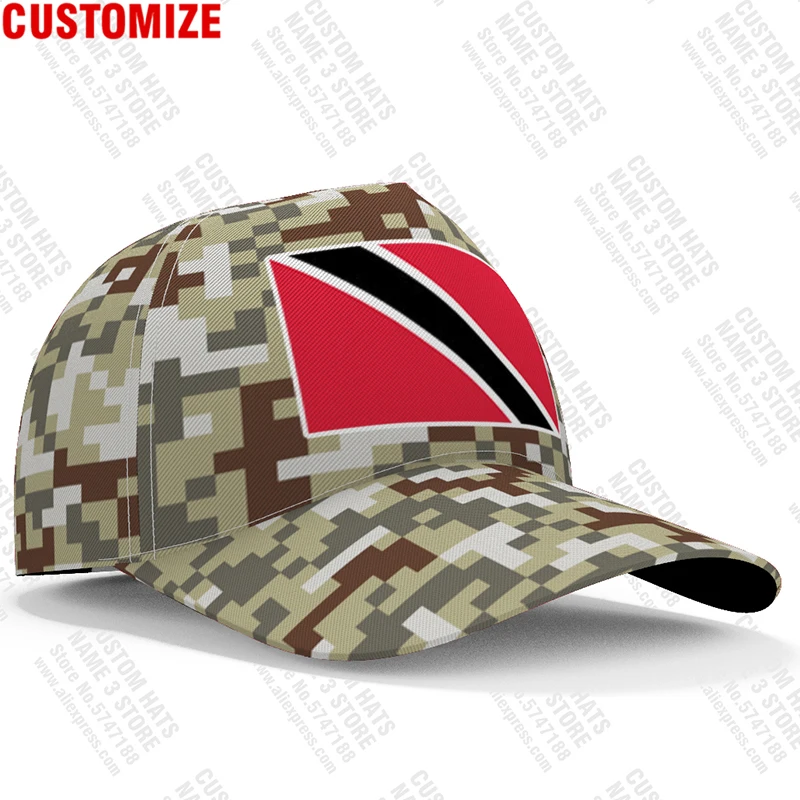 Trinidad And Tobago Baseball Cap Free 3d Custom Made Name Number Team Logo Tt Hat Tto Country Travel Nation Island Flag Headgear