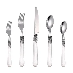 2024 New Stainless Steel Cutlery Flatware Set Wedding Spoon Fork Knife Dinnerware