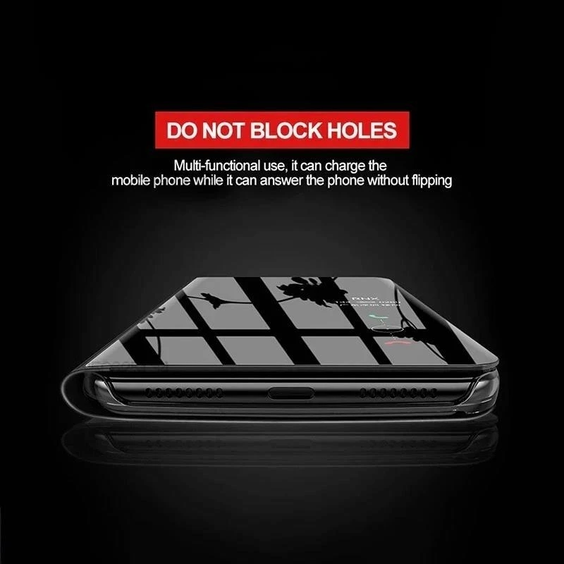 ل Pocco X7Pro حافظة فاخرة ذكية مرآة الوجه حامل جلد مغناطيسي جراب هاتف ل Xiaomi Poco X 7 Pro Poko غطاء خلفي صغير