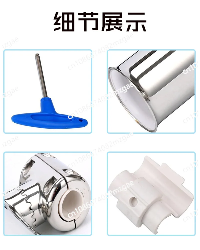 Clamp pipe fishing rod seat with key 304 stainless steel fishing rod marine fixed bracket