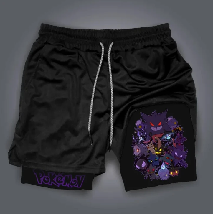 pokemon-masculino-dos-desenhos-animados-pokemon-impresso-shorts-streetwear-verao-respiravel-esportes-2-em-1-shorts