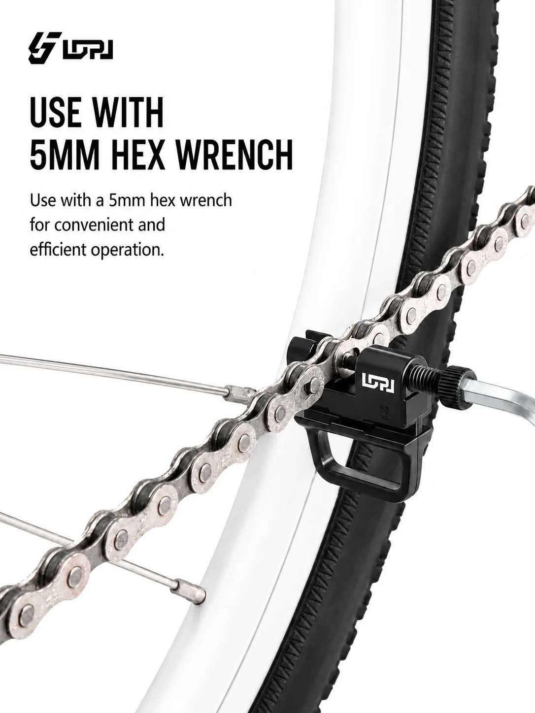 AliExpress NONE LDPJ black/silver mini chain cutter/derailleur/spoke wrench, high-strength ejector pin not easily damaged multifunctional tool