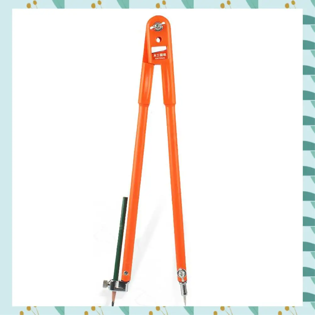 

A71P 1Pc Carpenter Precision Pencil Compasses Large Diameter Adjustable Dividers Woodworking Compass Max Radius