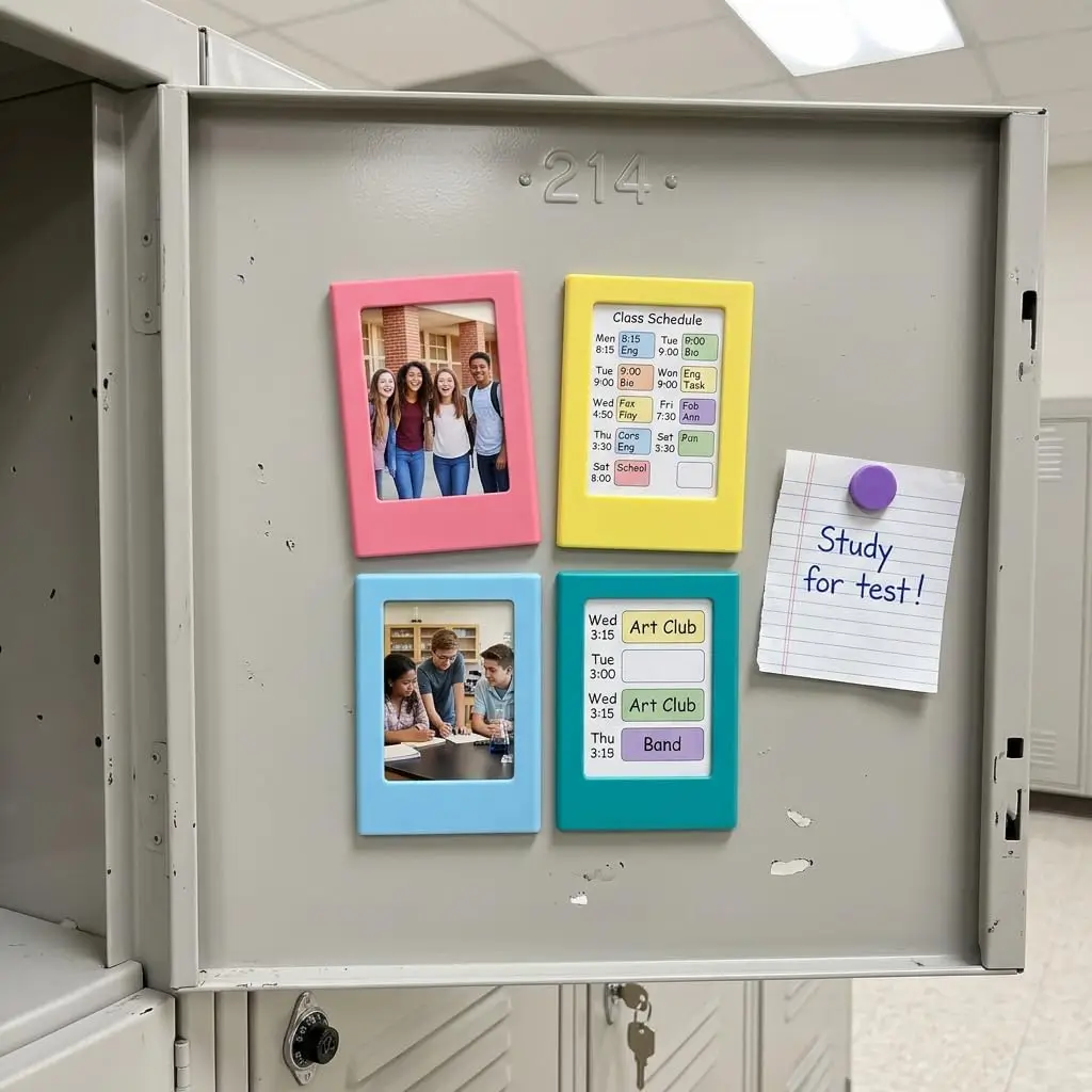 Magnetic Picture Frame Set for Refrigerator Display