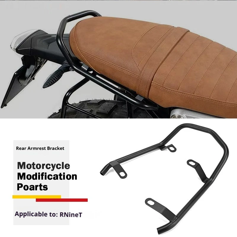 For BMW R nineT Scrambler Rear Rack Luggage Carrier Grab Handle 2014-2026 No-Drill Accesorios Moto