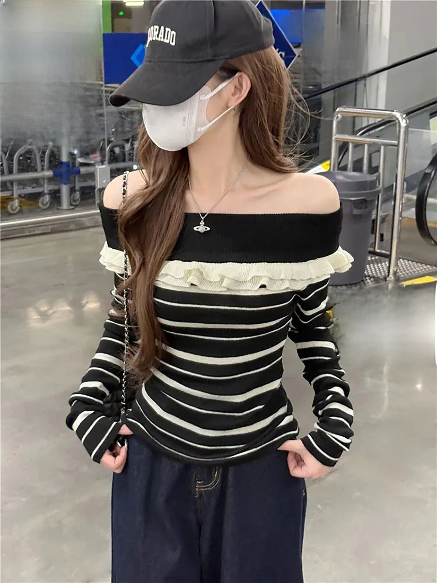 Slim Fit Striped On… - image