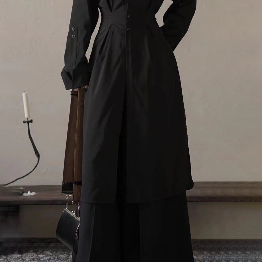 ผู้ชายจีนสีทึบชุดยาวRetroแฟชั่นแนวโน้มStreetหลวมสบายๆBreathable Niche 2025 ฤดูร้อนผู้ชายใหม่ชุด