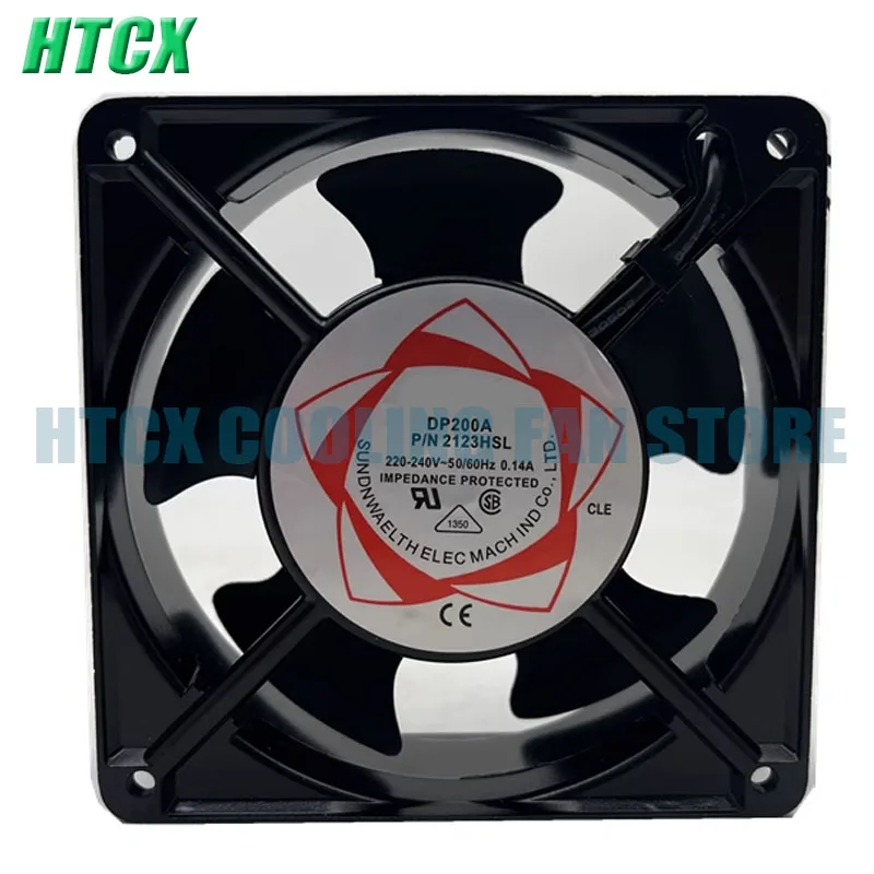 DP200A P/N2123HSL 12038 220V-240V Cooler 120*120*38MM 0.14A 2PINS Square Cooler Fan New