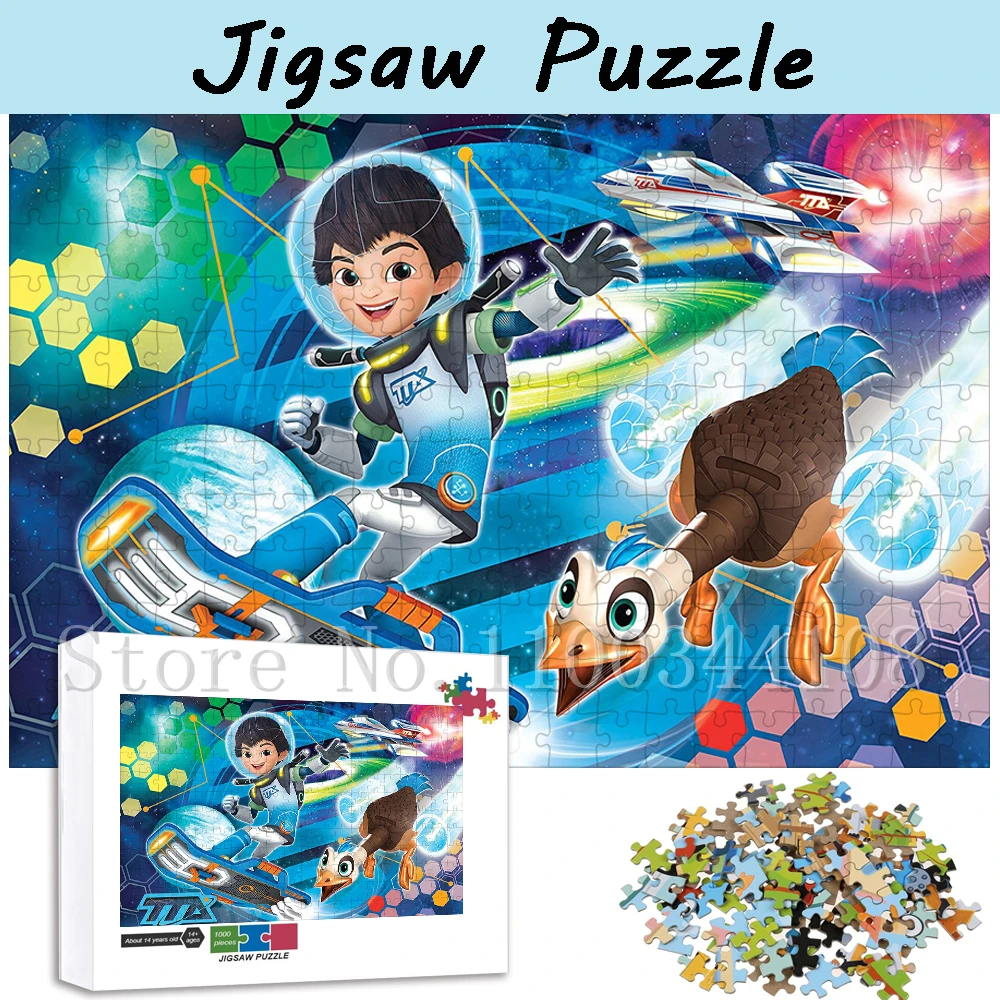 Disney Movies Miles From Tomorrowland Jigsaw Puzzles Cartoon Space Puzzles for Boy Handmade Assembling Game Toys & Hobbies