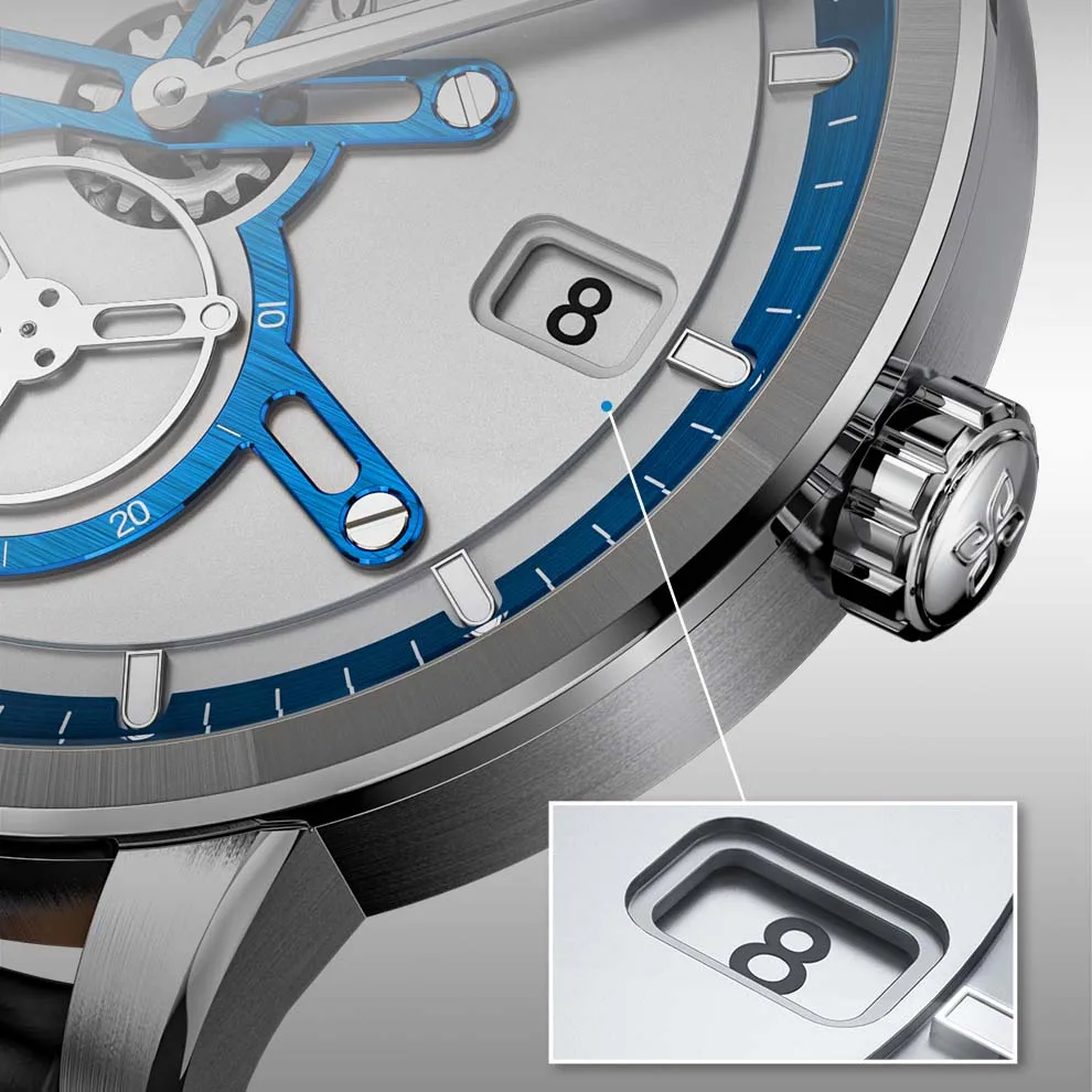 AGELOCER Astronomer Watch for Men Space Station Date 42MM Luxury Automatic Mechanical Watches Men Luminous Waterproof With BOX - Image 4