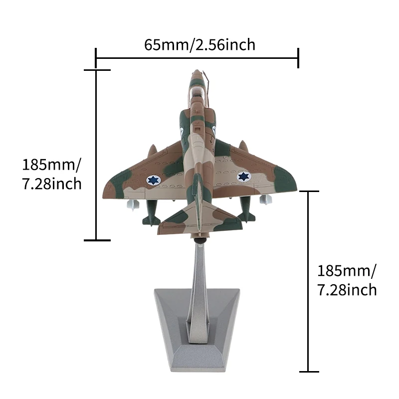 1/72 Die Cast Alloy Realistic American A-4 Skyhawk Model Metal Plane Aircrafts Model ToyHome Table Decoration With Stand Gift