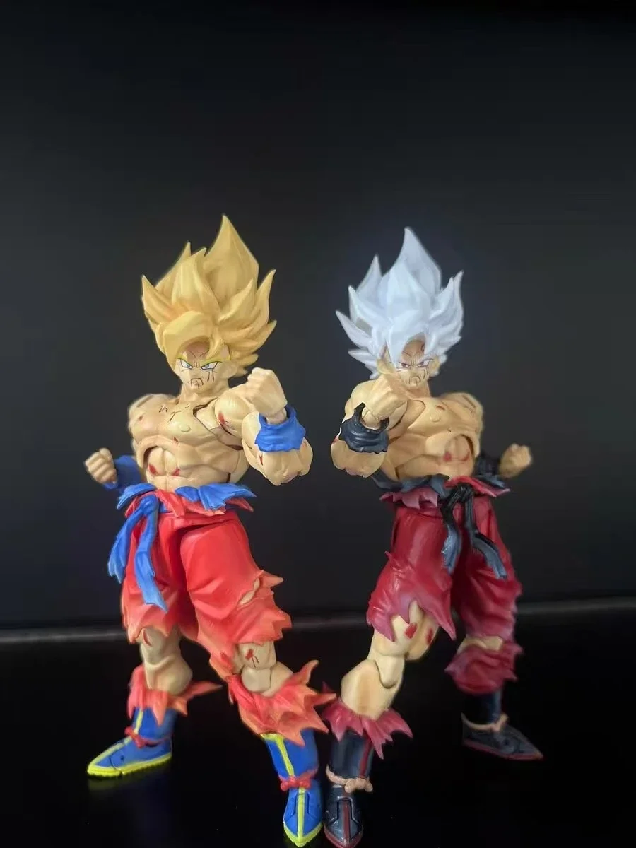 

N&T Dragon Ball SHF Super Series Weekly Color Goku Battle Damage 3.0 Фигурка тела Коллекция Моделей Игрушка в подарок