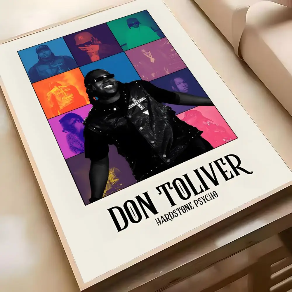 D-Don T-Toliver Poster, wasserfeste, selbstklebende Wandkunst-Aufkleber, abnehmbare Wanddekoration für Wohnzimmer und Schlafzimmer – Detail 14