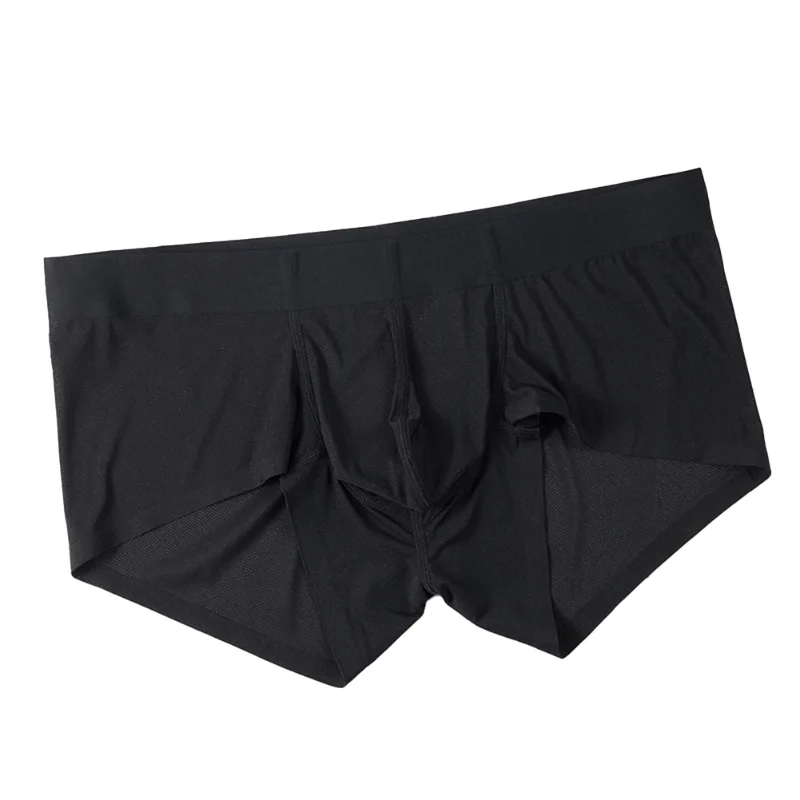 Mens Boxer Underwear Ultra Thin Men's Seamless Translucent Panties Penis Pouch Underpants Breathable Sexy Shorts 4xl U Convex