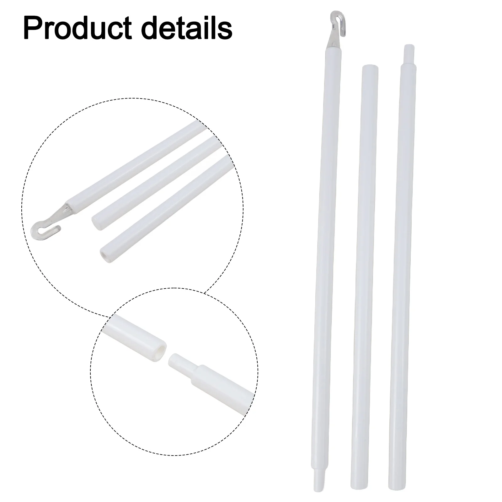 89CM Venetian Blinds Pull Rod Shutter Blinds Operating Tool Sturdy Plastic Construction Flexible Length Pull Rod