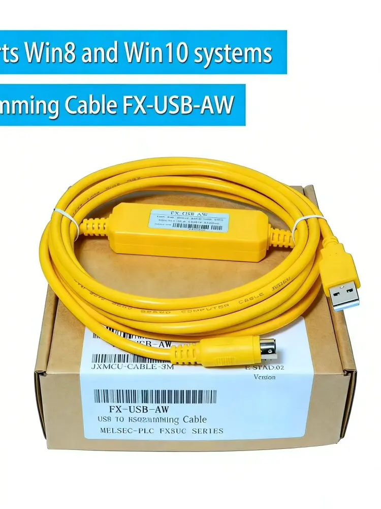 FX-USB-AW Programming Cable for Mitsubishi FX3UC FX3G FX3SA PLC