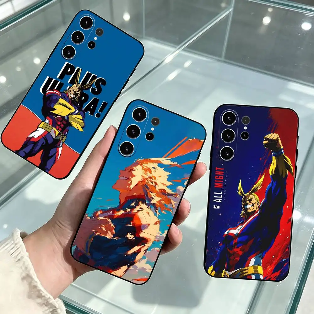 My Hero Academia All Might  Phone Case For Samsung S25,S24,S21,S22,S23,S30,Ultra,S20,Plus,Fe,Lite,Note,10,Black Cover Gift