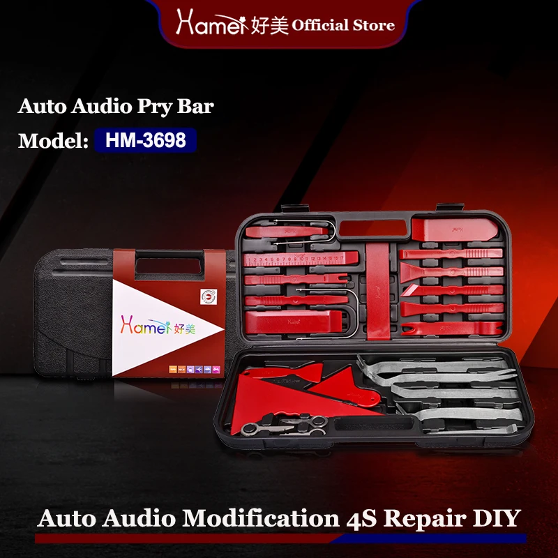36Pcs Auto Trim Disassembly Tool Kit Pry Bars Clip Remover Pliers For Car Interior Panel Stereo Modification Repair tools
