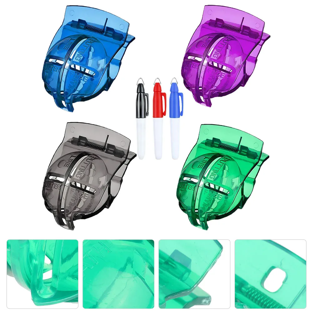 7Pcs Golf Ball Liner Tool Portable Lightweight Marker with Precision Design for Swing Alignment Front Back Marking Training Aid
