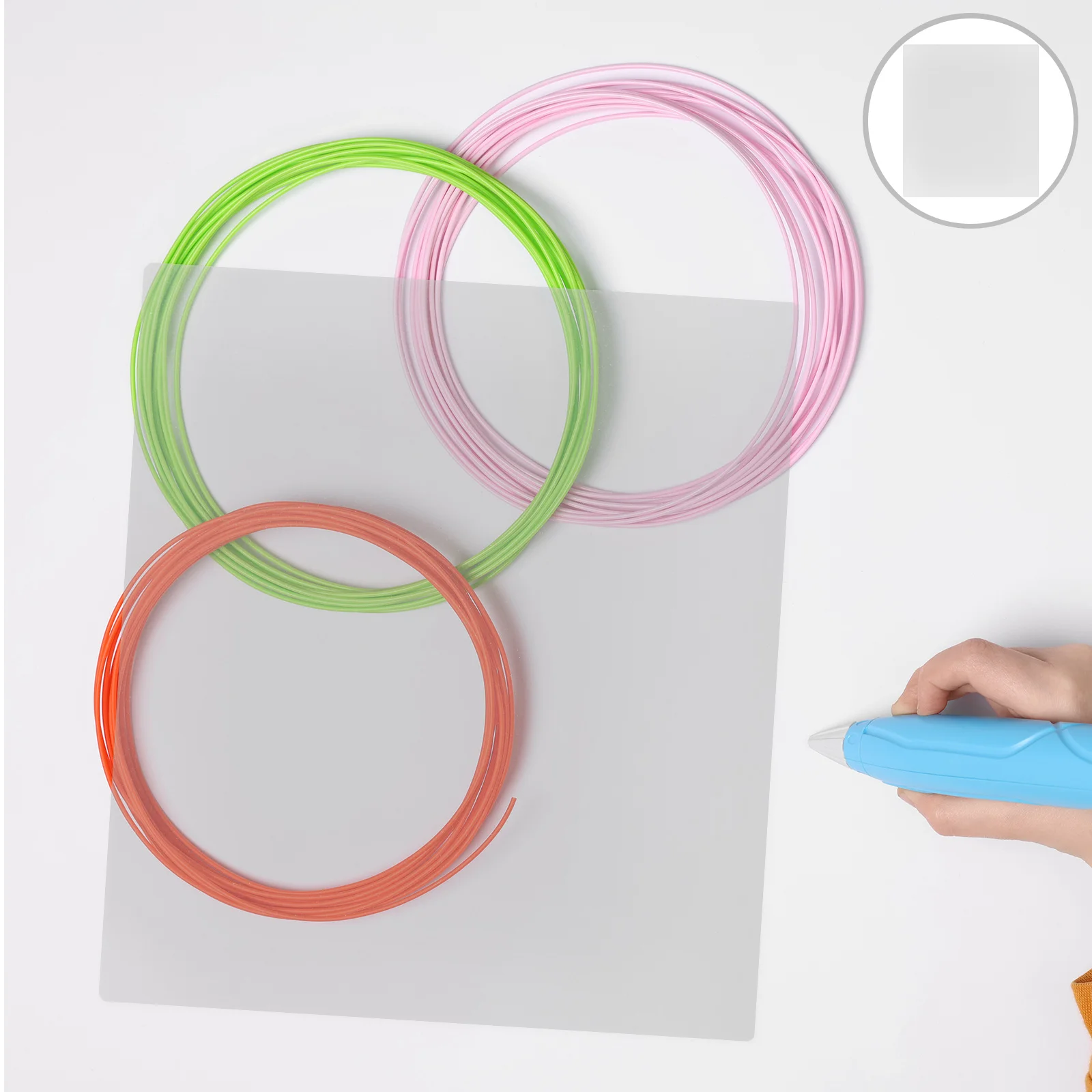 

10Pcs 3D Pen Template Mat Clear PVC Drawing Board Portable Lightweight for Enhanced Creativity Artistic