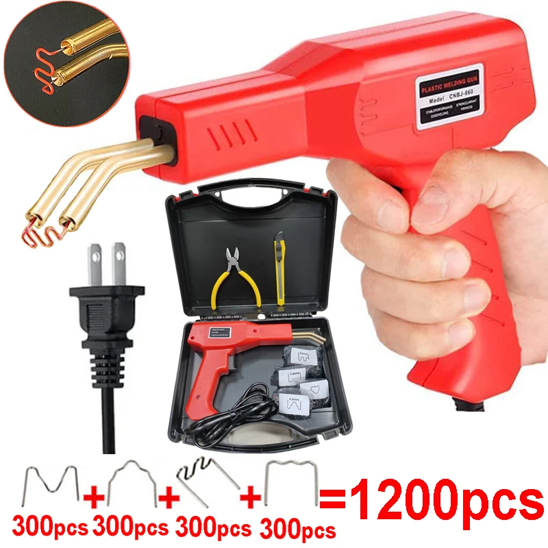 Handy  Plastic Welding Gun Plastics Welders Garage Tools Hot Staplers PVC Car Repair Tools