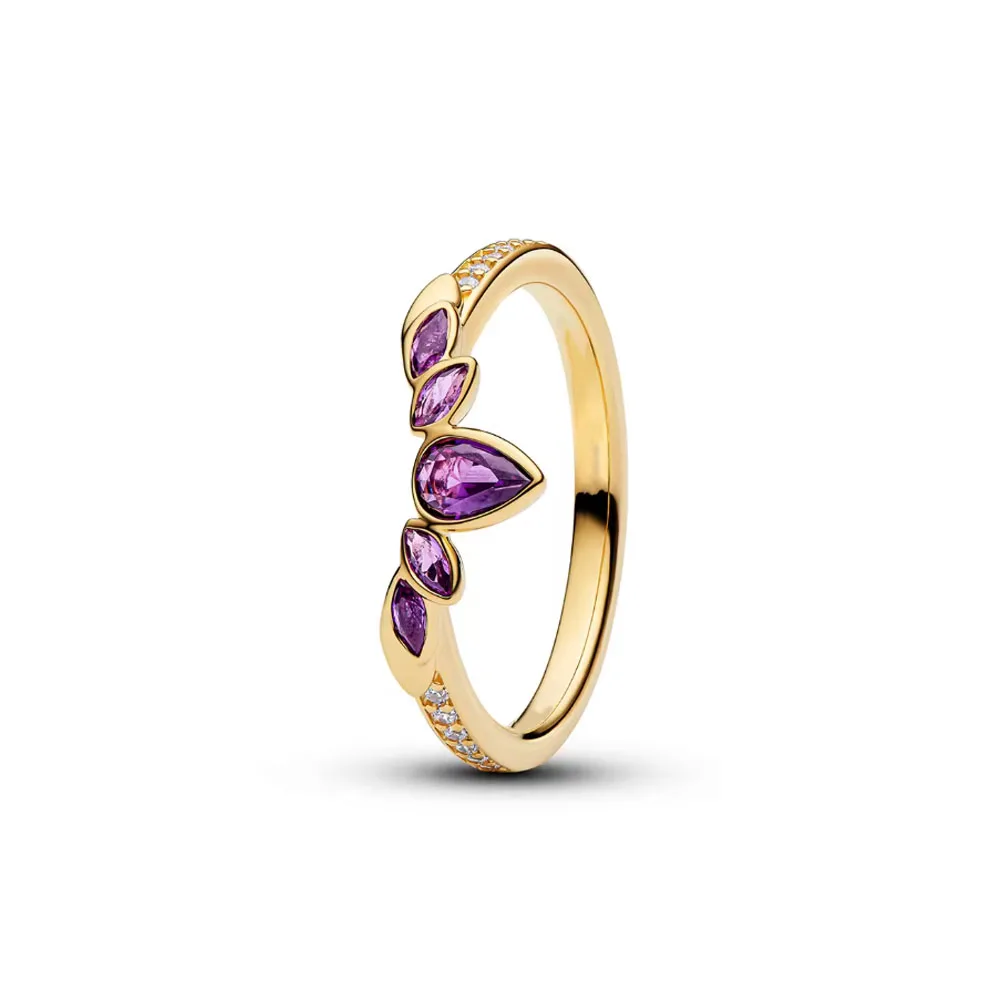 خاتم الأميرة الساحر من الفضة الإسترليني عيار 925 مقاس 6 7 8 9 إكسسوار زفاف نسائي أصلي فاخر من الكريستال شعار S925