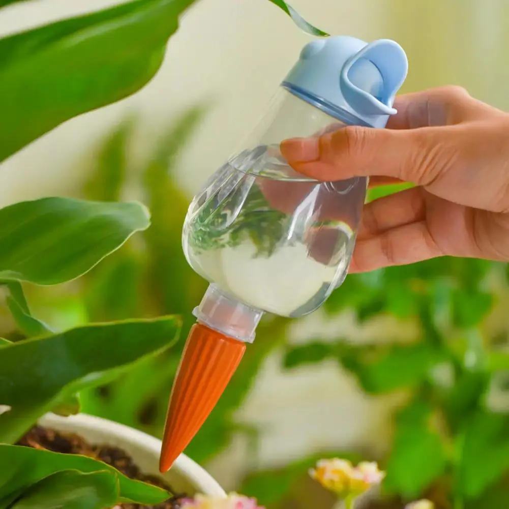 Bird Self Watering Spikes Clear Bird Bulb with Terracotta Spike Automatic Watering Spikes Plant Watering Device for Potted Plant