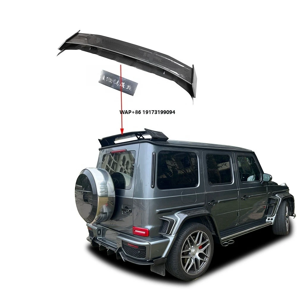

Bra-b G900 Style 3K Real Carbon Fiber Rear Roof Spoiler Wing for G Class W464 W463A 2018-2024 Model Car