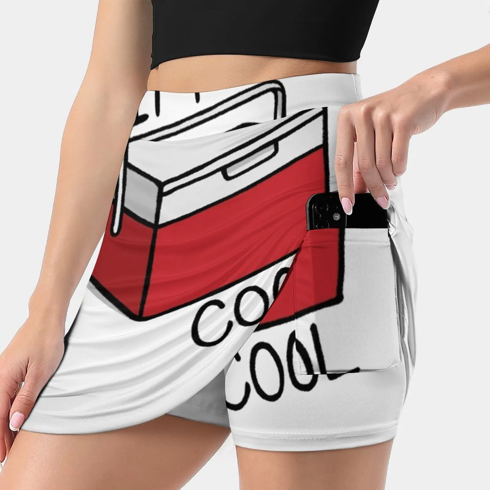 

I'M So Cool Women's skirt Sport Skort Skirt With Pocket Fashion Korean Style Skirt 4Xl Skirts Camping Designs Im Cool Cooler