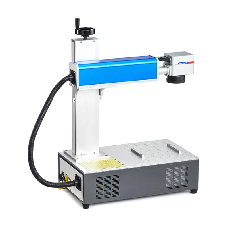 100W JPT Fiber Laser Marking Machine High Precision Metal Nameplate Engraver 50W Raycus Desktop Engraving with Rotary Axis