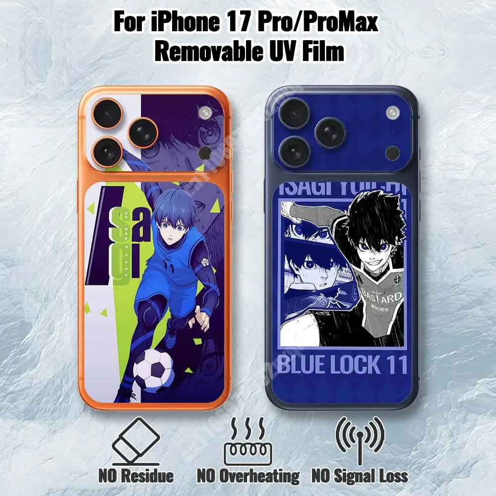 

B-Blue Lock-S Съемная УФ-пленка с изображением Исаги Йоичи для iPhone 17 Pro/17 Pro Max, HD-наклейка-скин