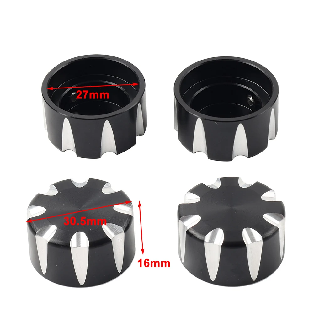 4Pcs Aluminum Motorbike Rear Shock Absorber Mounting Cap Suspension Nut Cover For Indian Scout 2018-2023