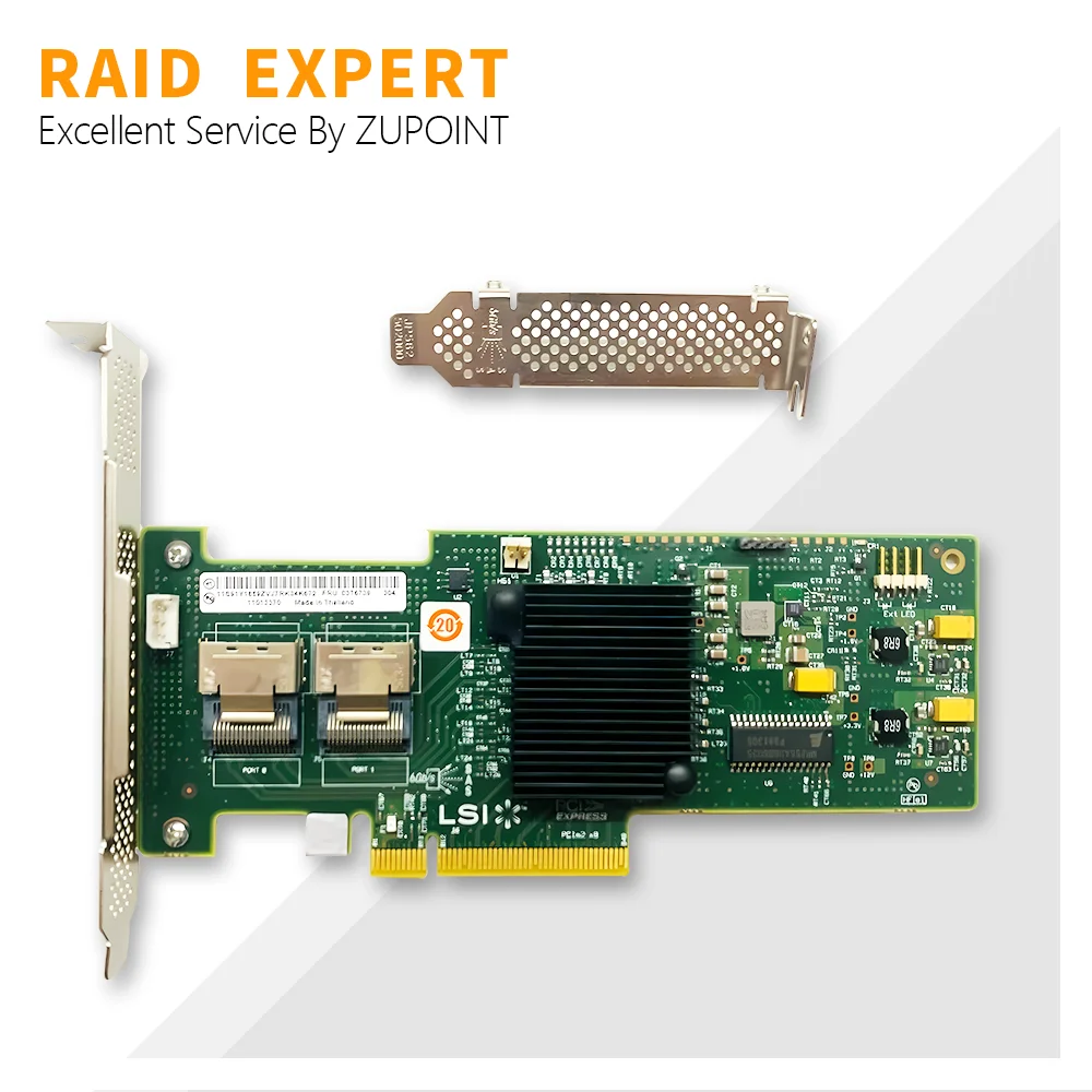 

ZUPOINT LSI 9240-8i RAID Controller Card 6Gbps SATA SAS HBA FW:P20 9211-8i IT Mode PCIe Expander Card For ZFS FreeNAS unRAID