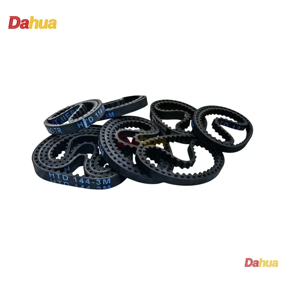 HTD3M Timing Belt 822/825~1026mm Width6/10/12/15/18/20/25/30mm Rubber Closed Loop timing Belt 3mm Pitch for 3D Printer CNC Parts