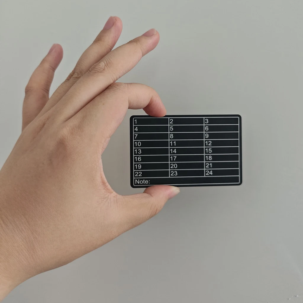 비트코인 ​​비밀번호, 암호화폐 비밀번호 금고에 적합한 철제 펜이 포함된 여러 색상의 알루미늄 금속 비밀번호 책 / 금고