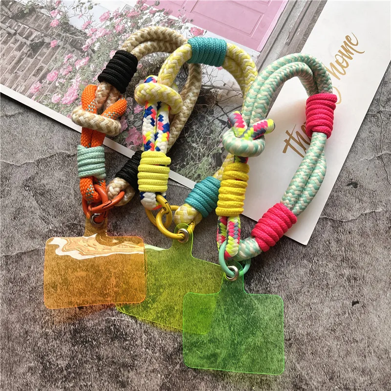 

Ремешок на запястье для мобильного телефона с нашивками, подвеска для мобильного телефона, небольшой свежий брелок для сумок, браслет для ремешка для телефона