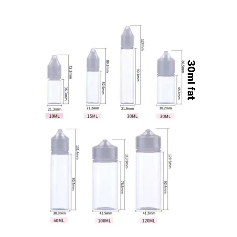30Pcs Pack Empty Dropper Bottle High Quantity Plastic Containers