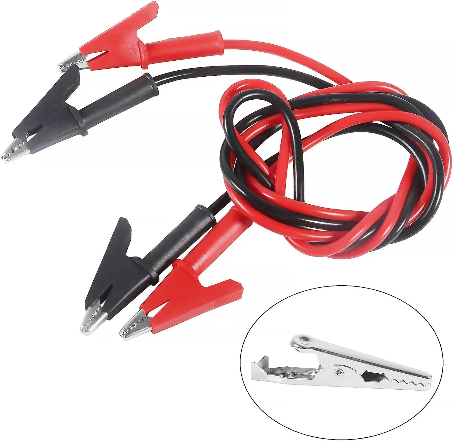 50 قطعة مقاطع التمساح الصغيرة مشبك التمساح المعدني الصغير 28 مللي متر 35 مللي متر 45 مللي متر للاختبار الكهربائي لاختبار البطارية #6