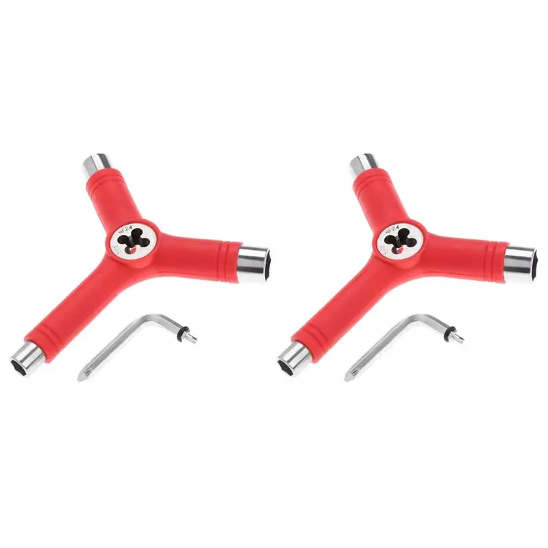 Superior-Allen Wrench Type, Cross-Head Screwdriver, All In-One Skateboard Tools, Multifunctional Accessory For Y Skate Tools