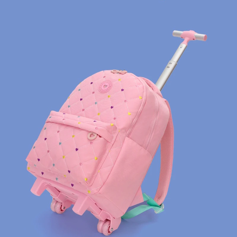 3pcs/Set Children School Backpack Rolling Backpack for Girls Students Wheeled Backpacks Trolley School Bag With Wheels Book Bag