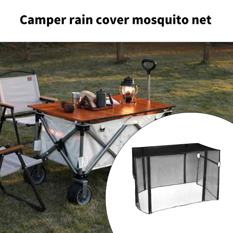 Cover for Wagon, Wagon Wind Cover Push Pull Wagon Rain Cover Canopy Folding Wagon Trolley Cart Cover Lounges Wagon Cover