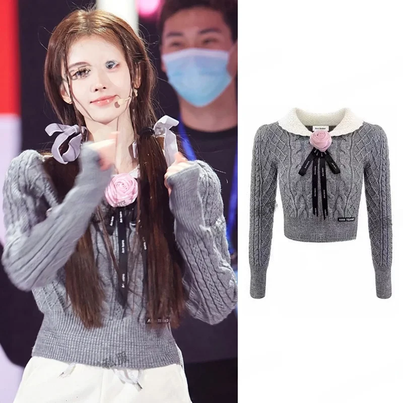 

ay Knitted ort Sweater for Women Celebri Design Autumn 2025 Casual Sle Polyester Fiber Long Sve Warmth Faion