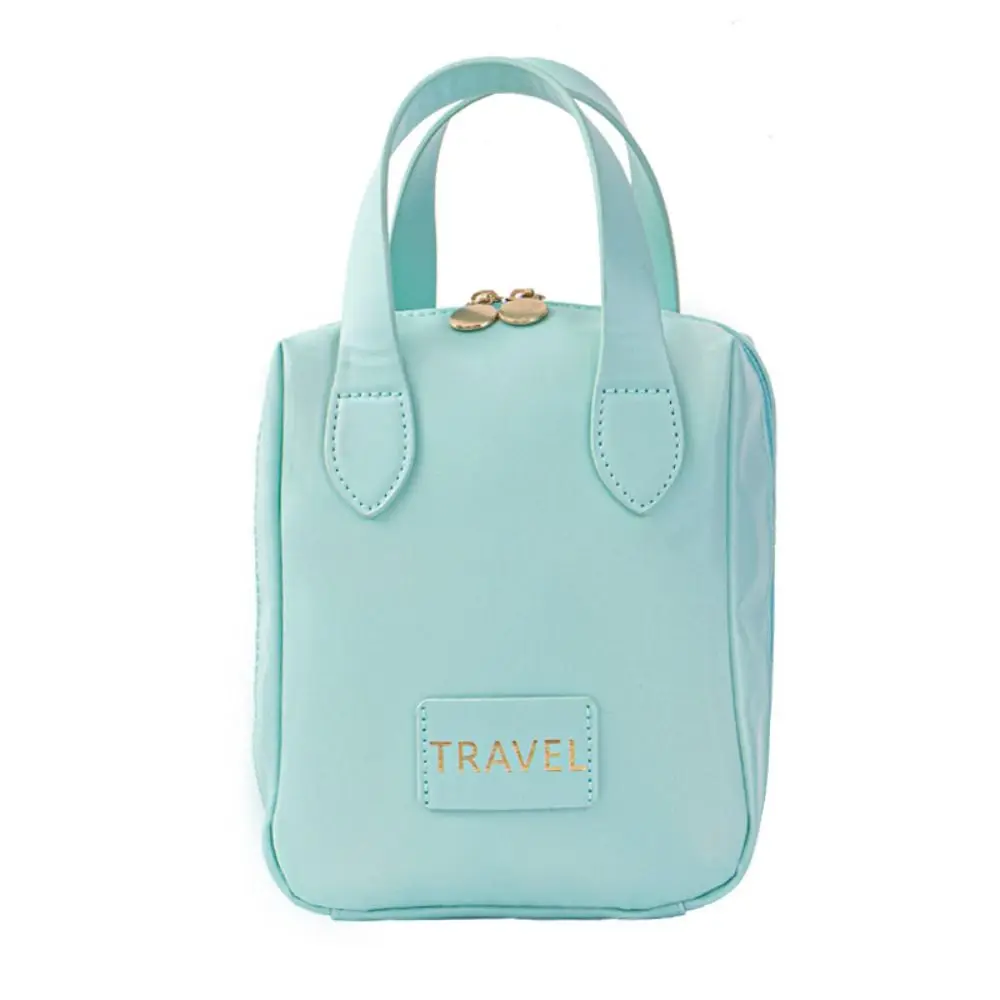 

Letter PU Leather Cosmetic Bag Waterproof Multifunction Makeup Pouch Bag Korean Style Toiletries Organizer Travel Wash Bag